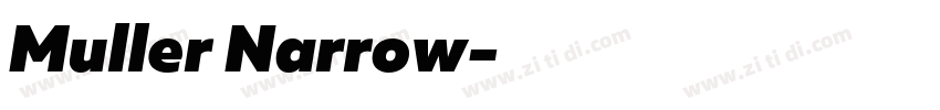 Muller Narrow字体转换